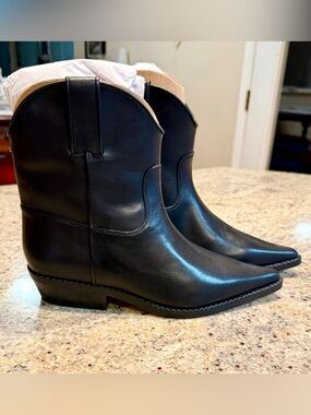 Michael kors Noemie Leather Ankle Boots 8